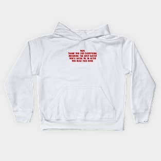 The Fine Print Dedication by Lauren Asher Kids Hoodie